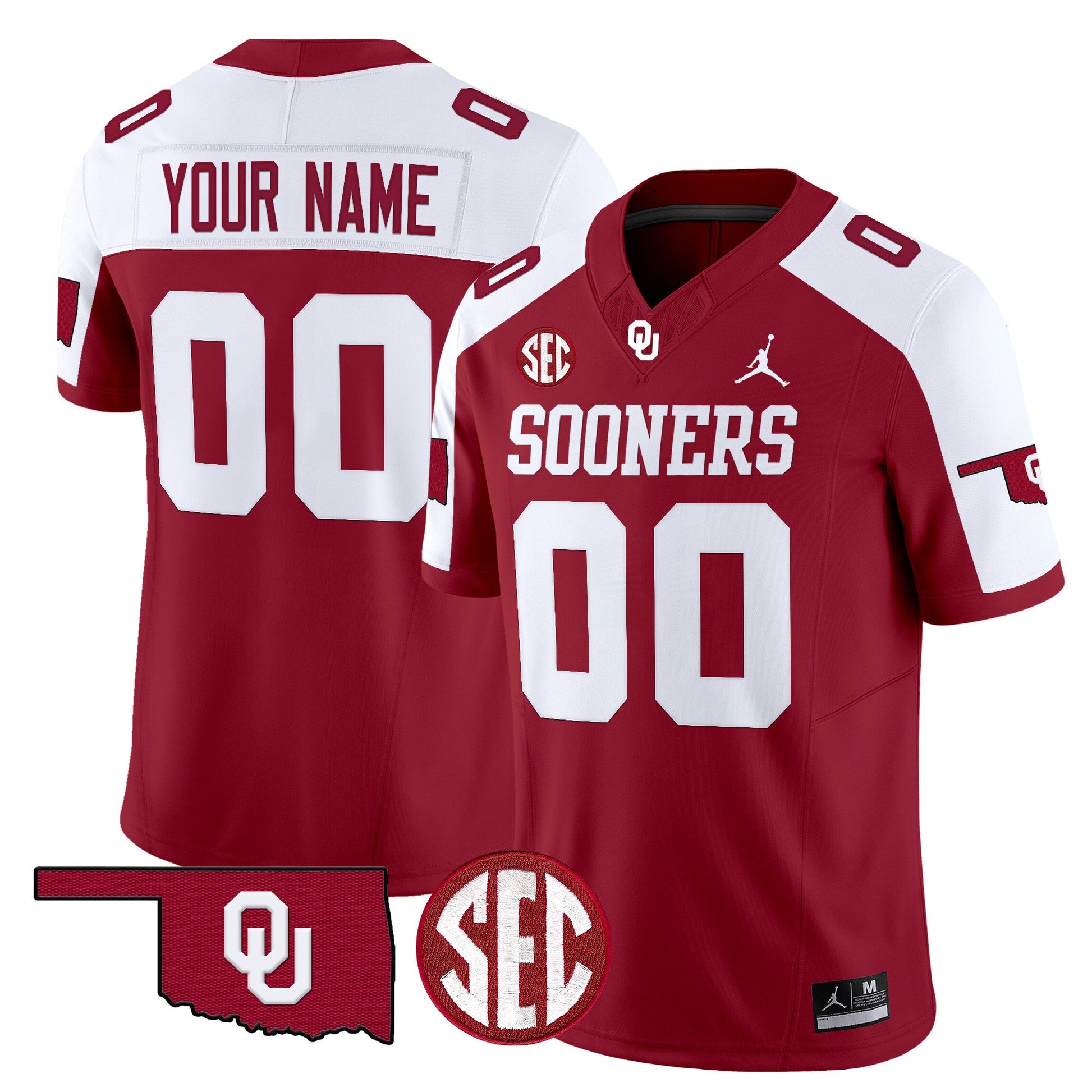 Oklahoma Sooners 2025 Vapor Limited Custom Jersey - All Stitched