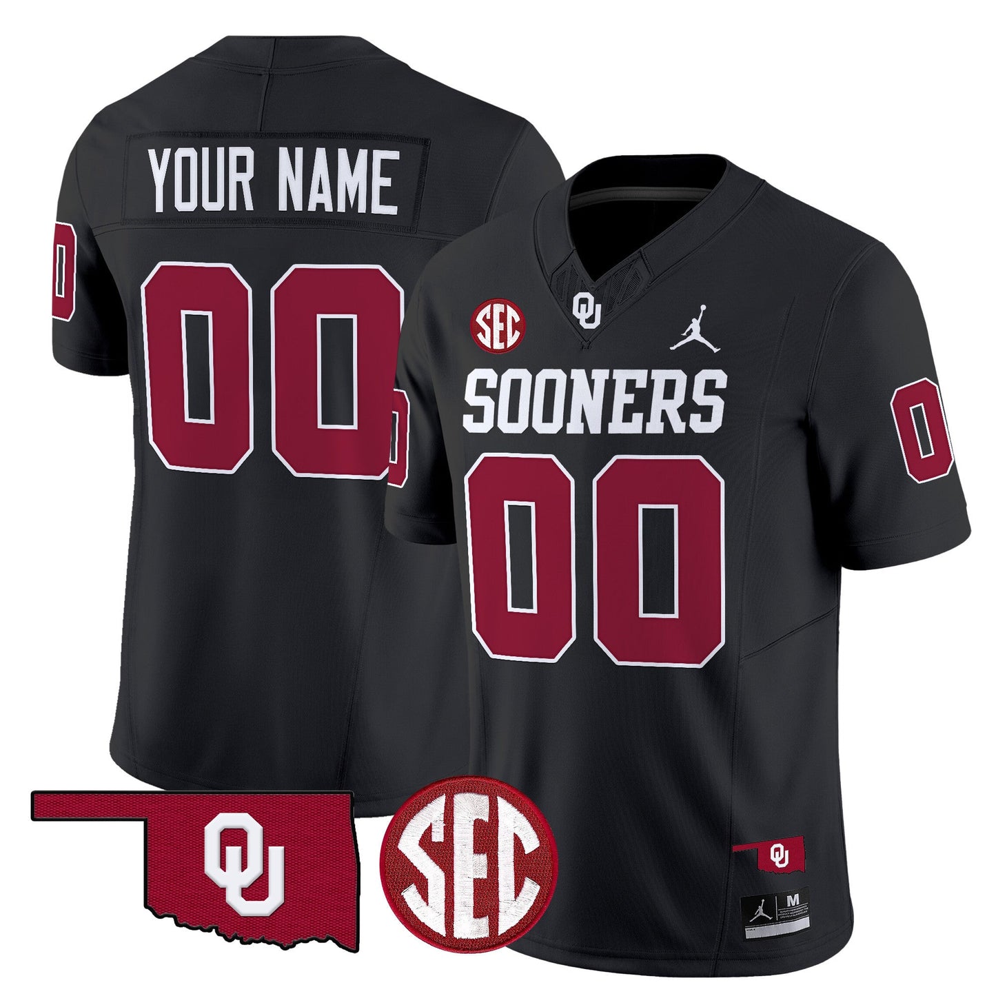 Oklahoma Sooners 2025 Vapor Limited Custom Jersey - All Stitched
