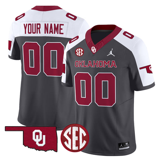 Oklahoma Sooners 2024 Vapor Limited Custom Jersey - SEC Patch - All Stitched