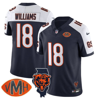 Men's Chicago Bears Honor Virginia Halas McCaskey Jersey - All Stitched