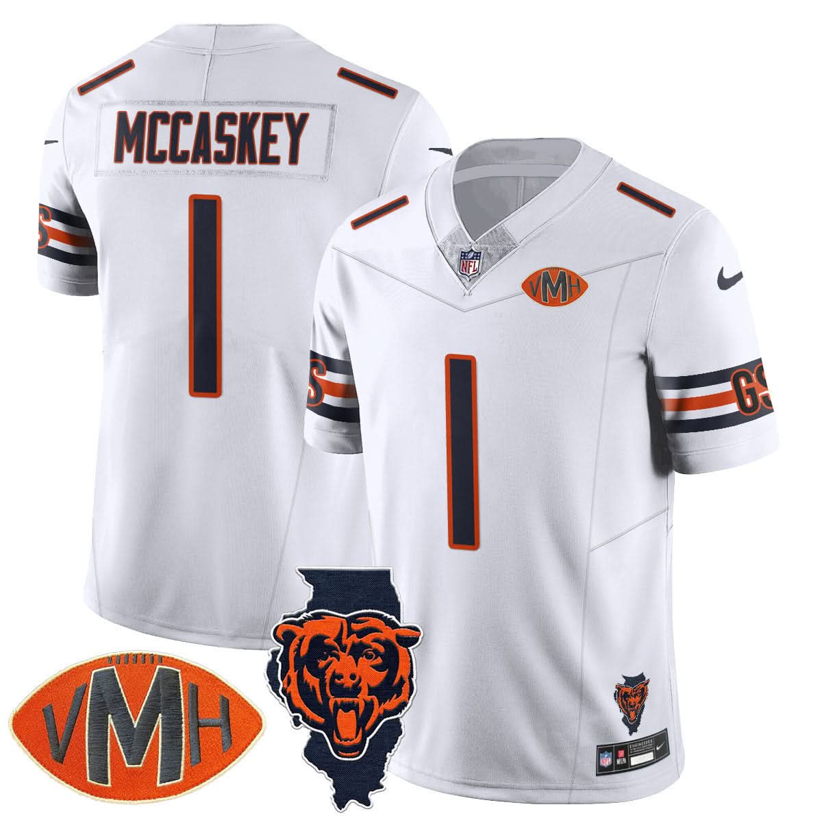 Men's Chicago Bears Honor Virginia Halas McCaskey Jersey - All Stitched