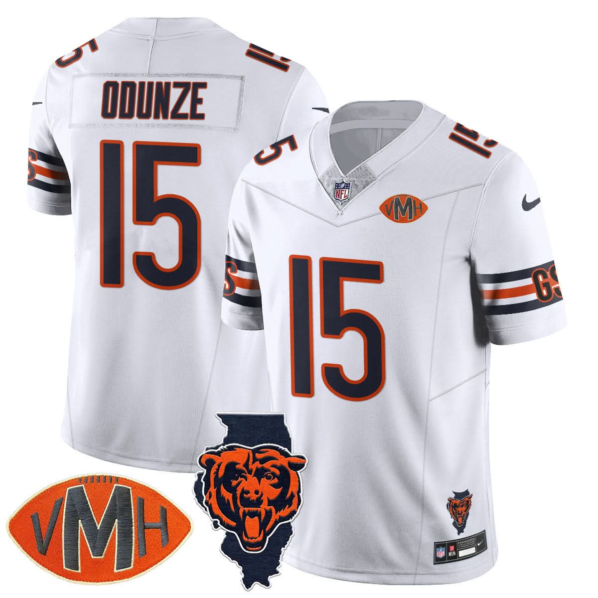 Men's Chicago Bears Honor Virginia Halas McCaskey Jersey - All Stitched