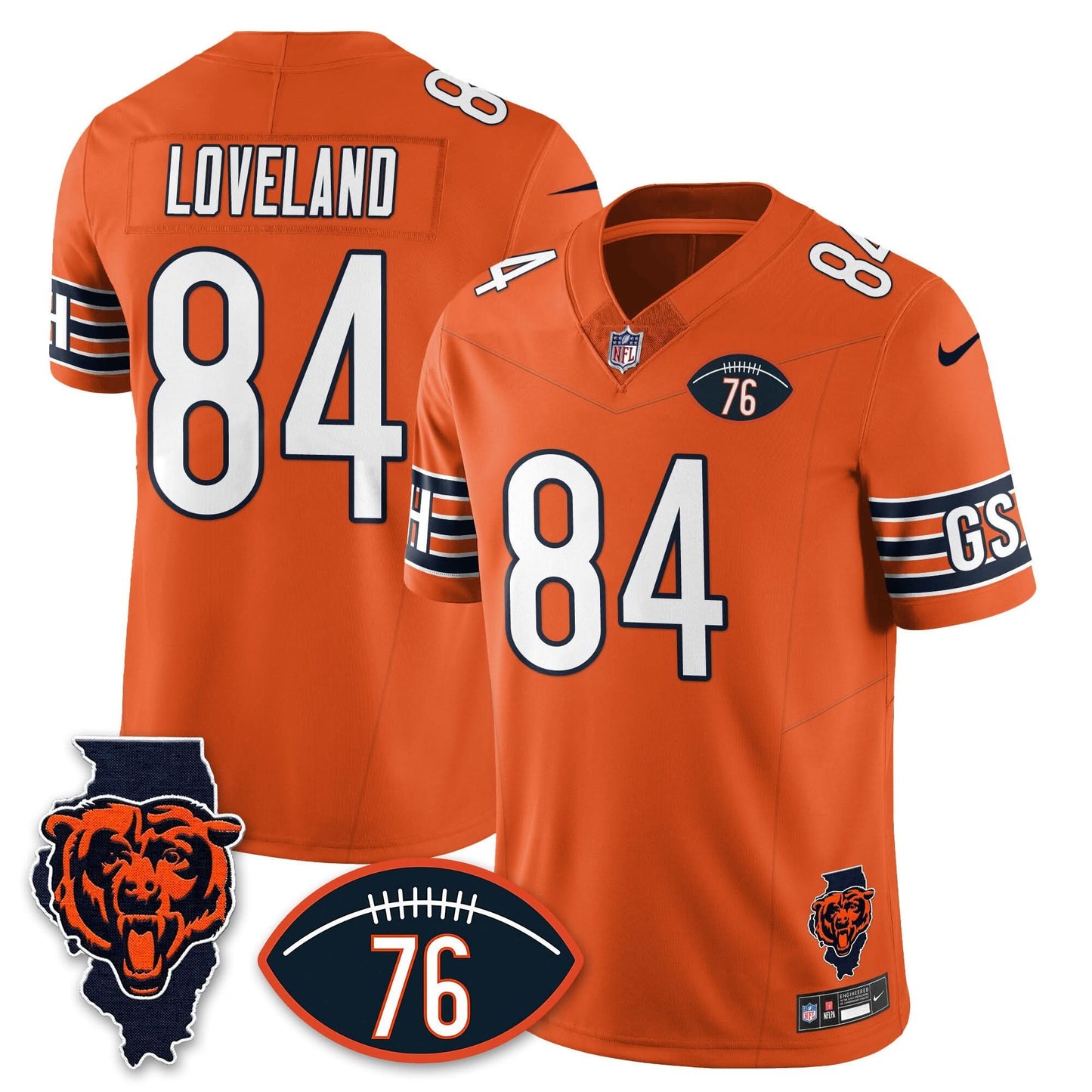Chicago Bears Honor Steve McMichael Jersey - All Stitched