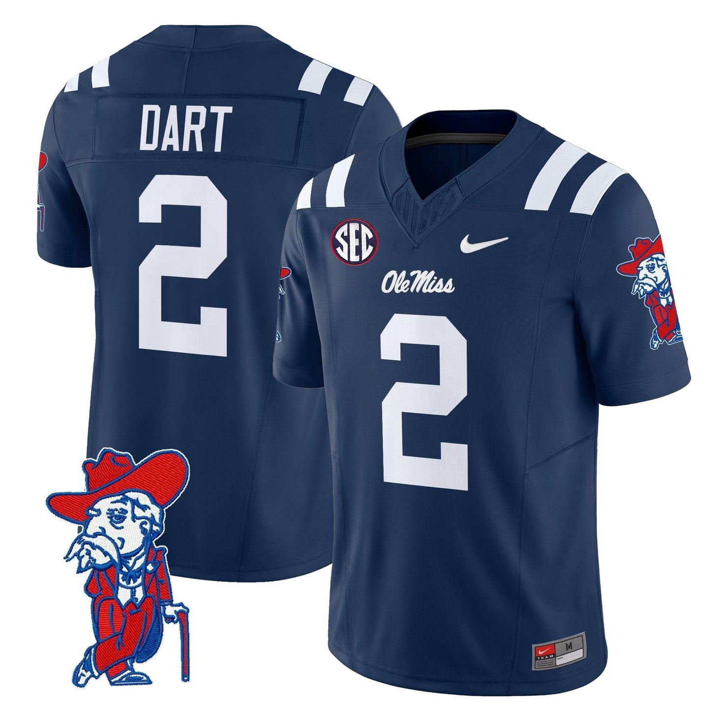 Men's Ole Miss Rebels 2025 Vapor Limited Jersey V2 - All Stitched