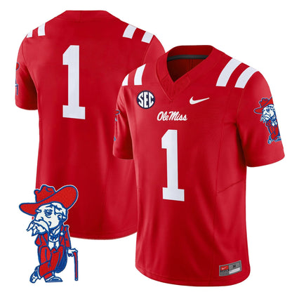 Men's Ole Miss Rebels 2025 Vapor Limited Jersey V2 - All Stitched