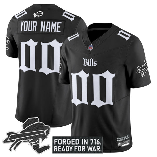 Buffalo Bills 'Gothic Cold Front Edition' Vapor Limited Custom Jersey - All Stitched