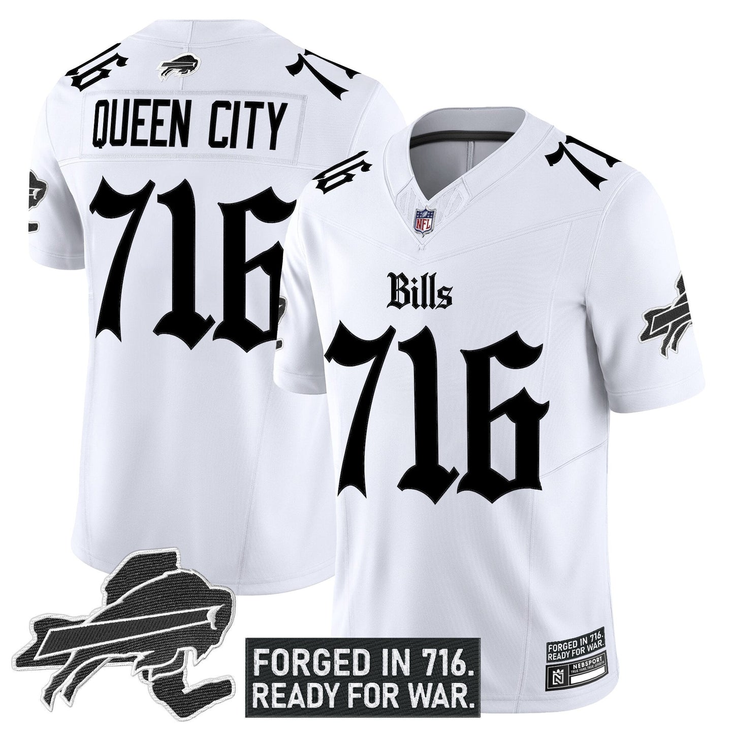 Men's Buffalo Bills 'Gothic Cold Front Edition' Vapor Limited Jersey - All Stitched