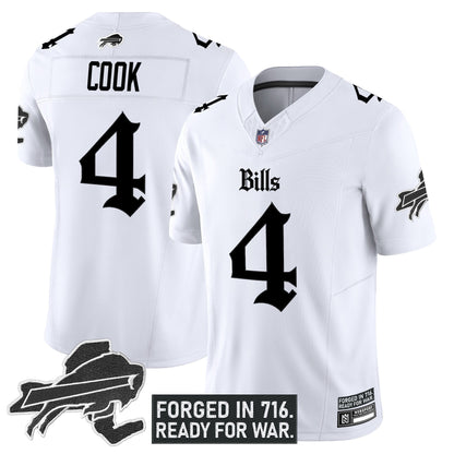 Men's Buffalo Bills 'Gothic Cold Front Edition' Vapor Limited Jersey - All Stitched