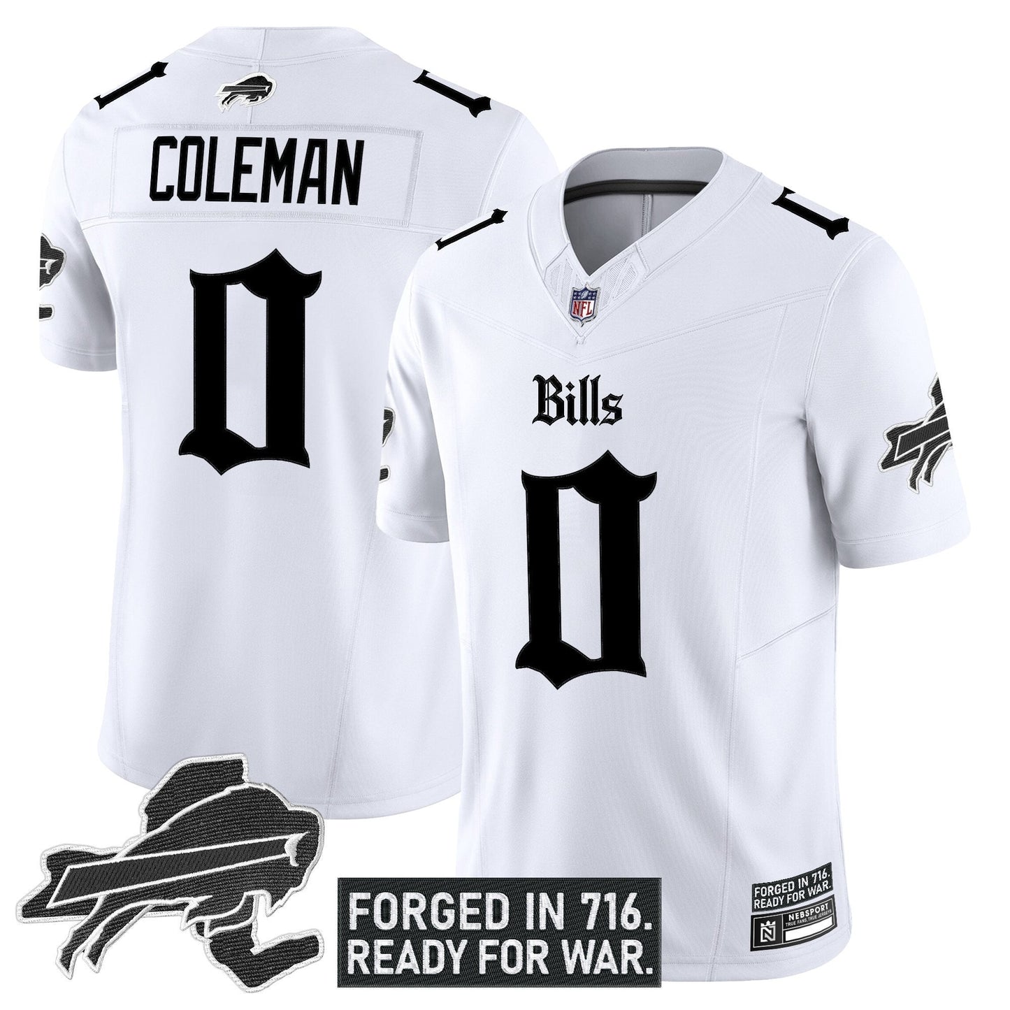 Men's Buffalo Bills 'Gothic Cold Front Edition' Vapor Limited Jersey - All Stitched
