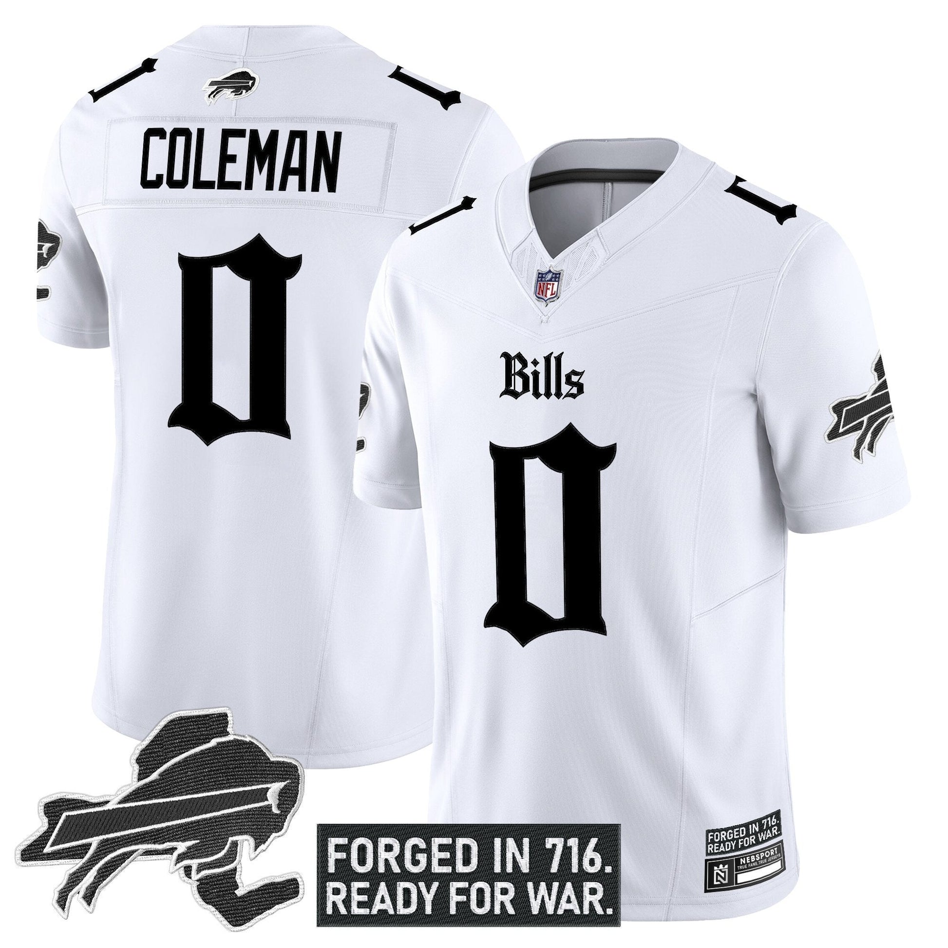Men's Buffalo Bills 'Gothic Cold Front Edition' Vapor Limited Jersey - All Stitched