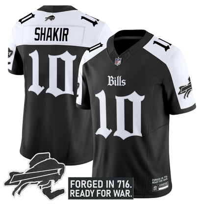 Men's Buffalo Bills 'Gothic Cold Front Edition' Vapor Limited Jersey - All Stitched