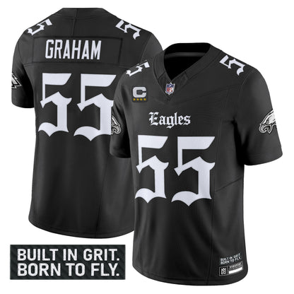 Men's Philadelphia Eagles 'Gothic Philly Edition' Vapor Limited Jersey V2 - All Stitched