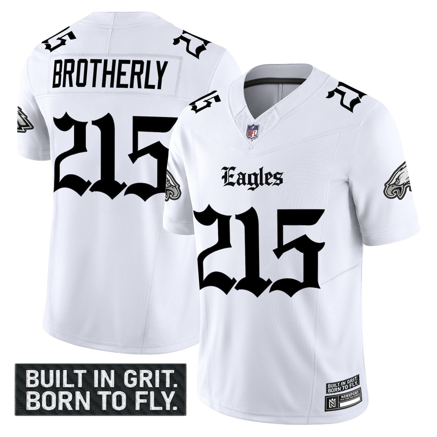 Men's Philadelphia Eagles 'Gothic Philly Edition' Vapor Limited Jersey V2 - All Stitched
