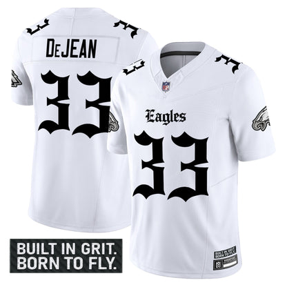 Men's Philadelphia Eagles 'Gothic Philly Edition' Vapor Limited Jersey V2 - All Stitched