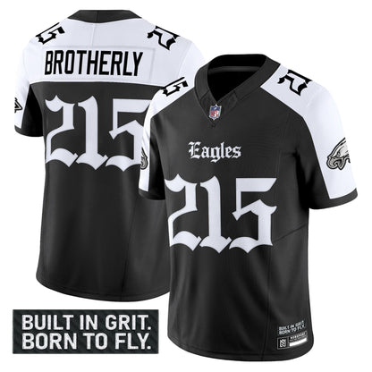 Men's Philadelphia Eagles 'Gothic Philly Edition' Vapor Limited Jersey V2 - All Stitched