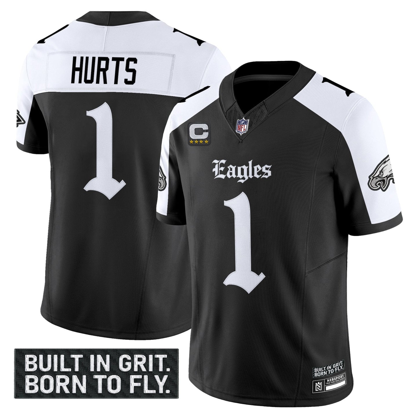 Men's Philadelphia Eagles 'Gothic Philly Edition' Vapor Limited Jersey V2 - All Stitched