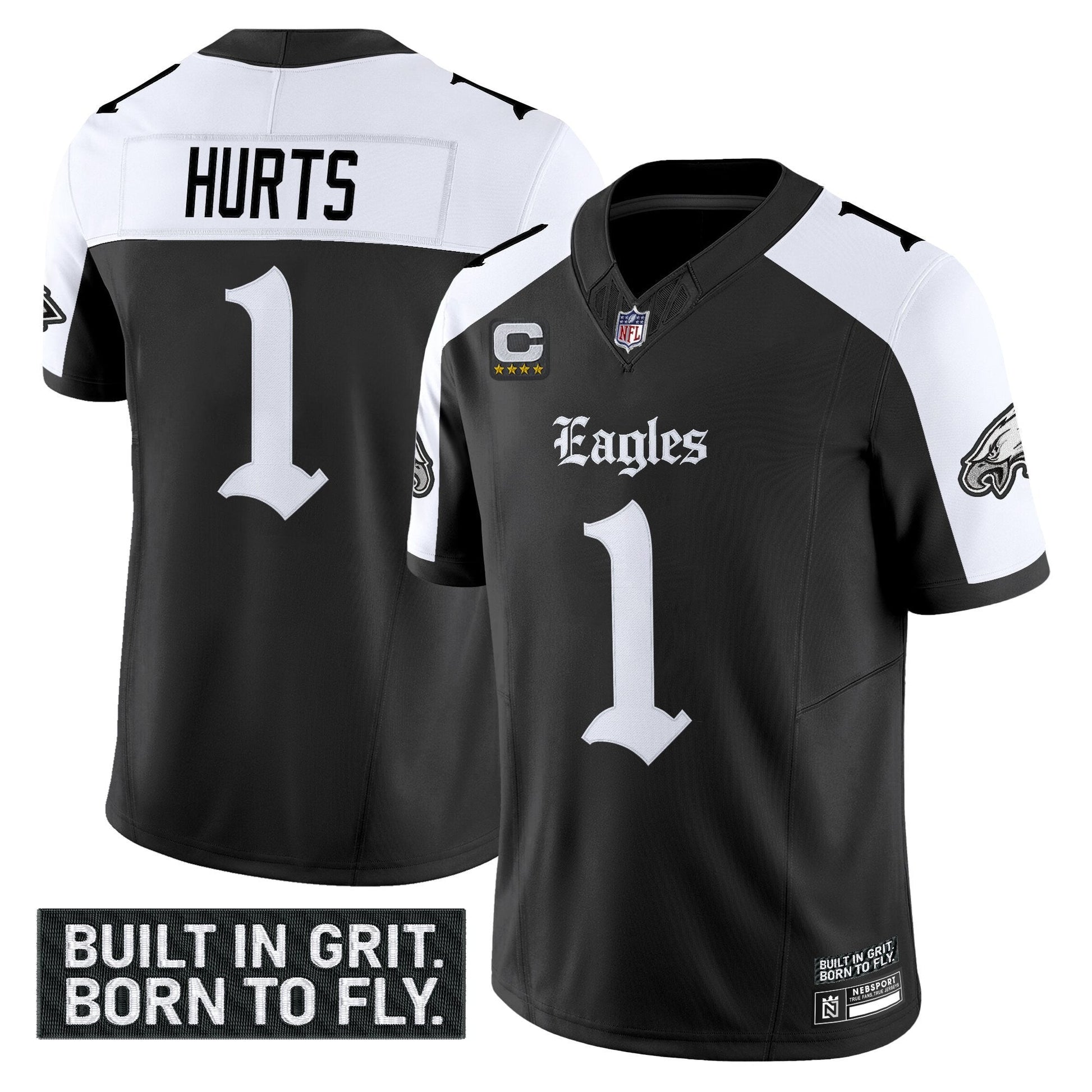 Men's Philadelphia Eagles 'Gothic Philly Edition' Vapor Limited Jersey V2 - All Stitched