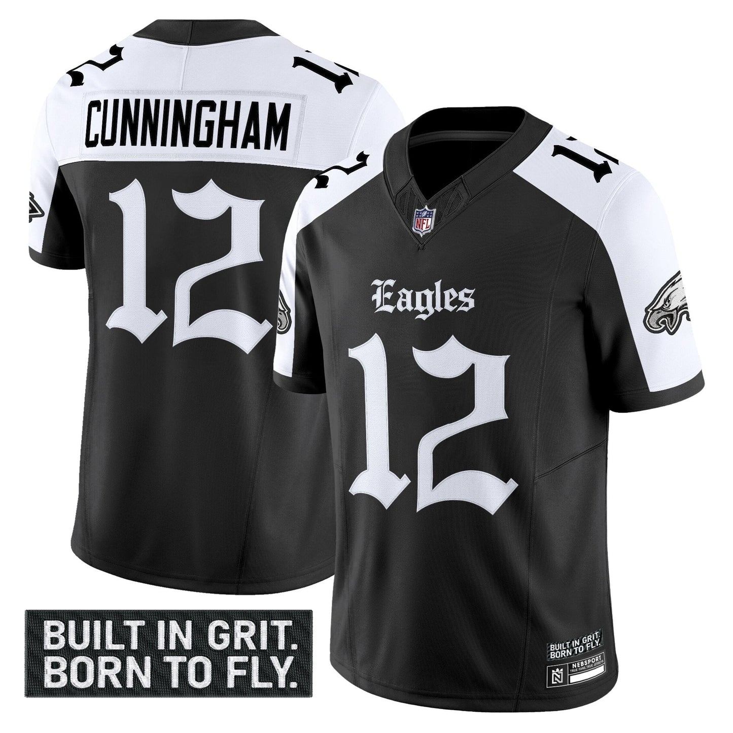 Men's Philadelphia Eagles 'Gothic Philly Edition' Vapor Limited Jersey V2 - All Stitched