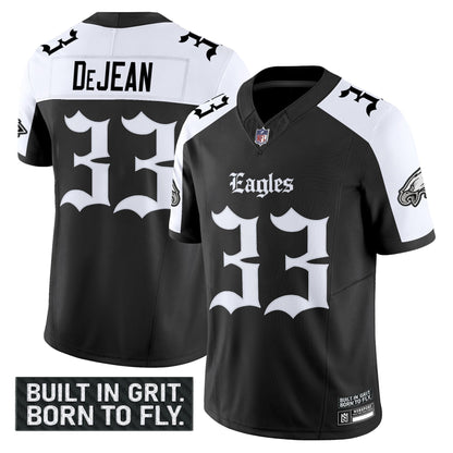 Men's Philadelphia Eagles 'Gothic Philly Edition' Vapor Limited Jersey V2 - All Stitched