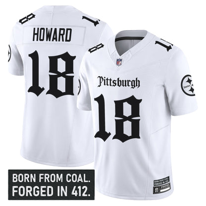 Men's Pittsburgh Steelers 'Gothic Steel City Edition' Vapor Limited Jersey - All Stitched