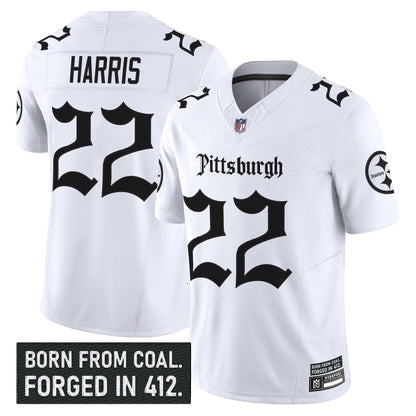 Men's Pittsburgh Steelers 'Gothic Steel City Edition' Vapor Limited Jersey - All Stitched