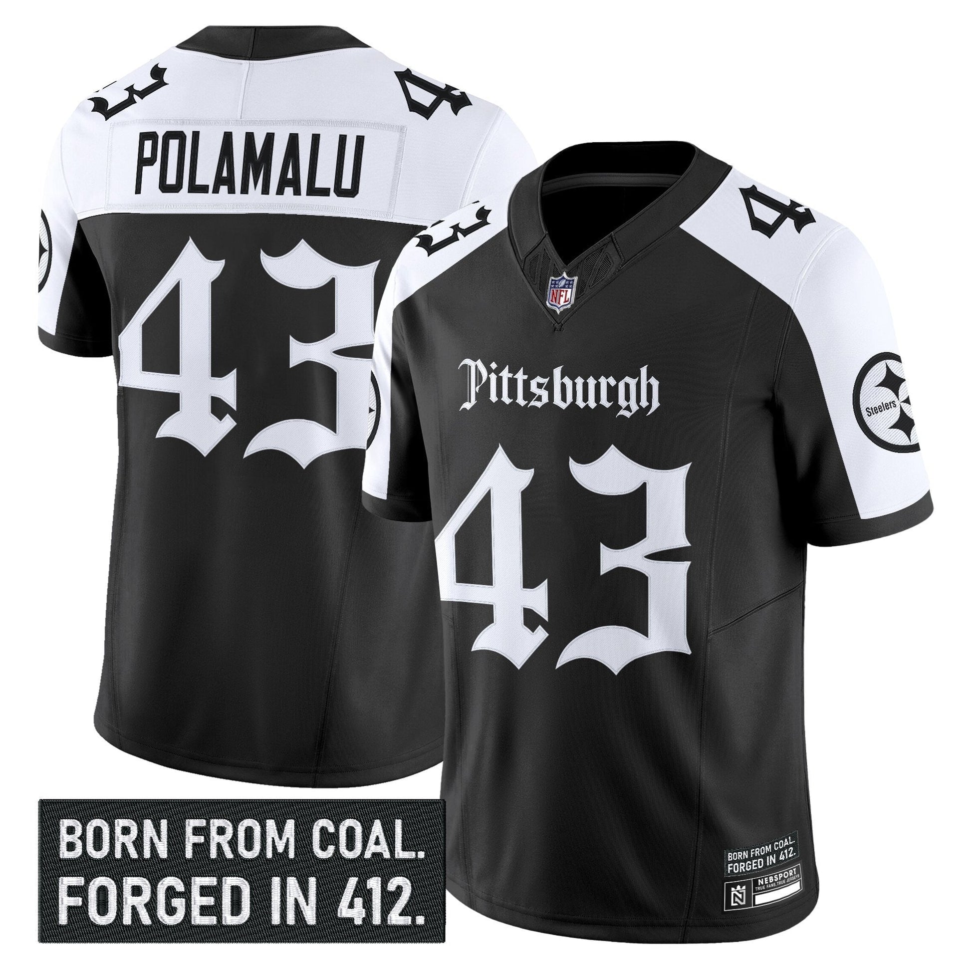 Men's Pittsburgh Steelers 'Gothic Steel City Edition' Vapor Limited Jersey - All Stitched