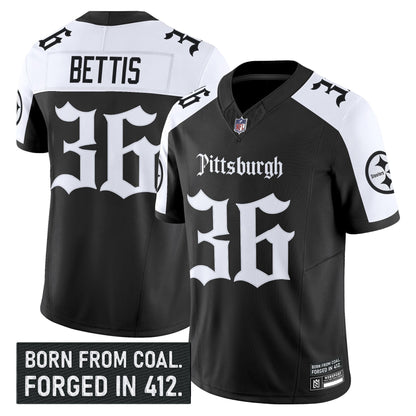 Men's Pittsburgh Steelers 'Gothic Steel City Edition' Vapor Limited Jersey - All Stitched