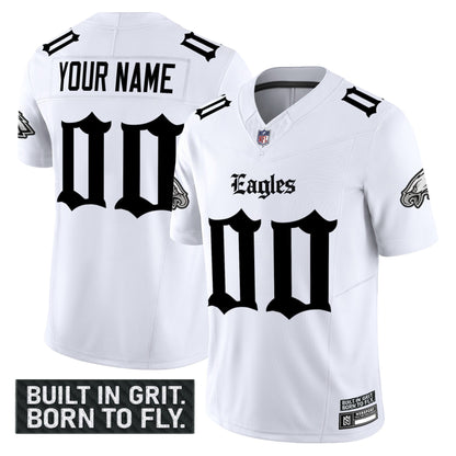 Philadelphia Eagles 'Gothic Philly Edition' Vapor Limited Custom Jersey V2 - All Stitched