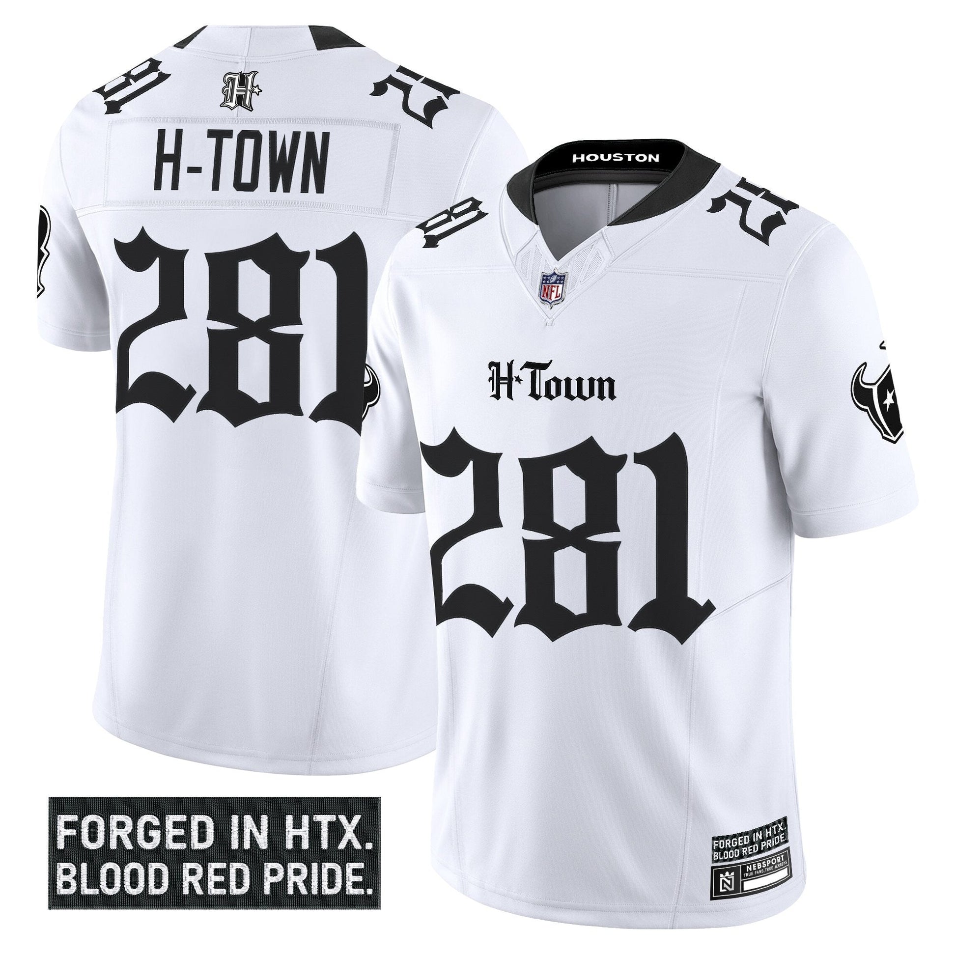 Men's Houston Texans 'Gothic Lone Star Shadows Edition' Vapor Limited Jersey - All Stitched