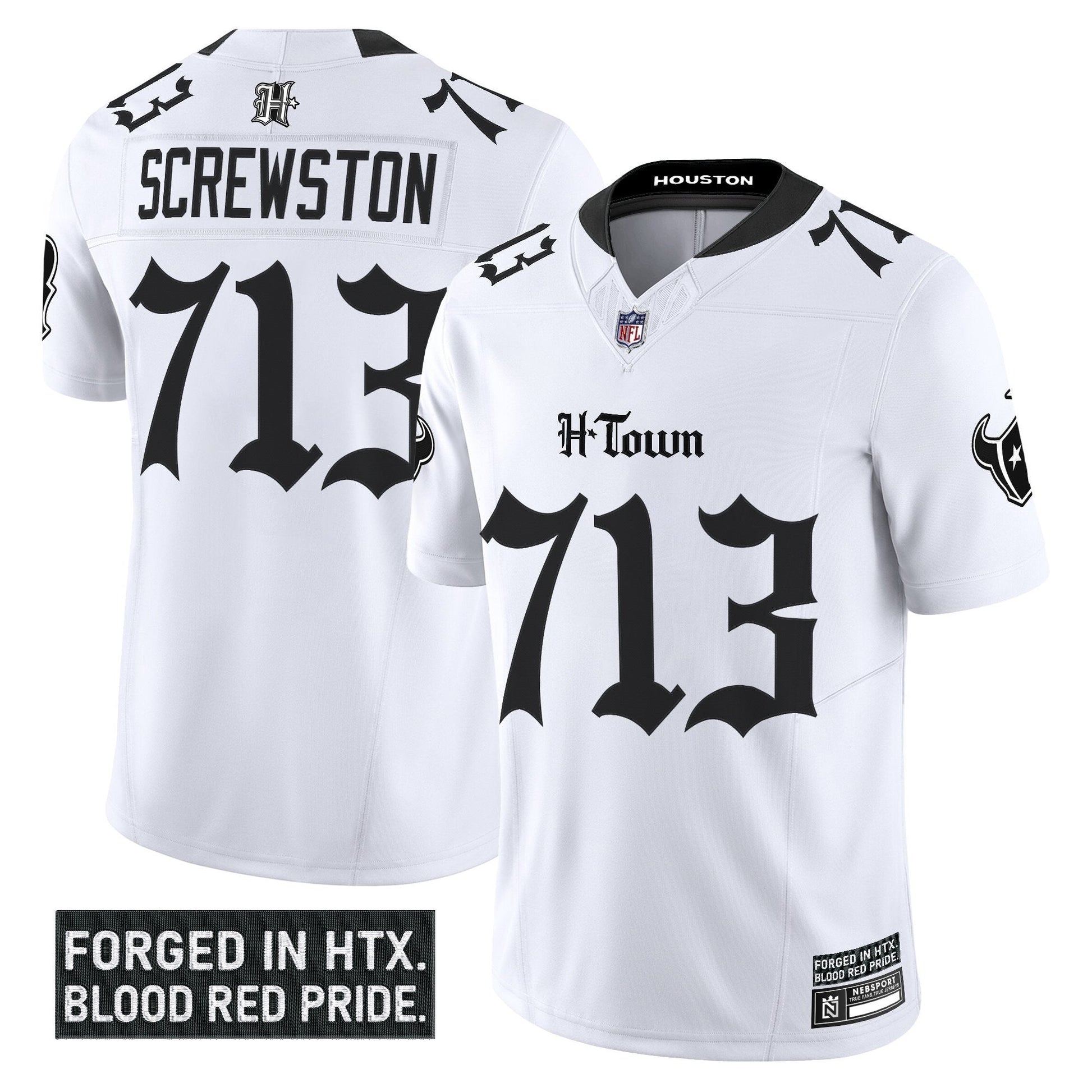 Men's Houston Texans 'Gothic Lone Star Shadows Edition' Vapor Limited Jersey - All Stitched