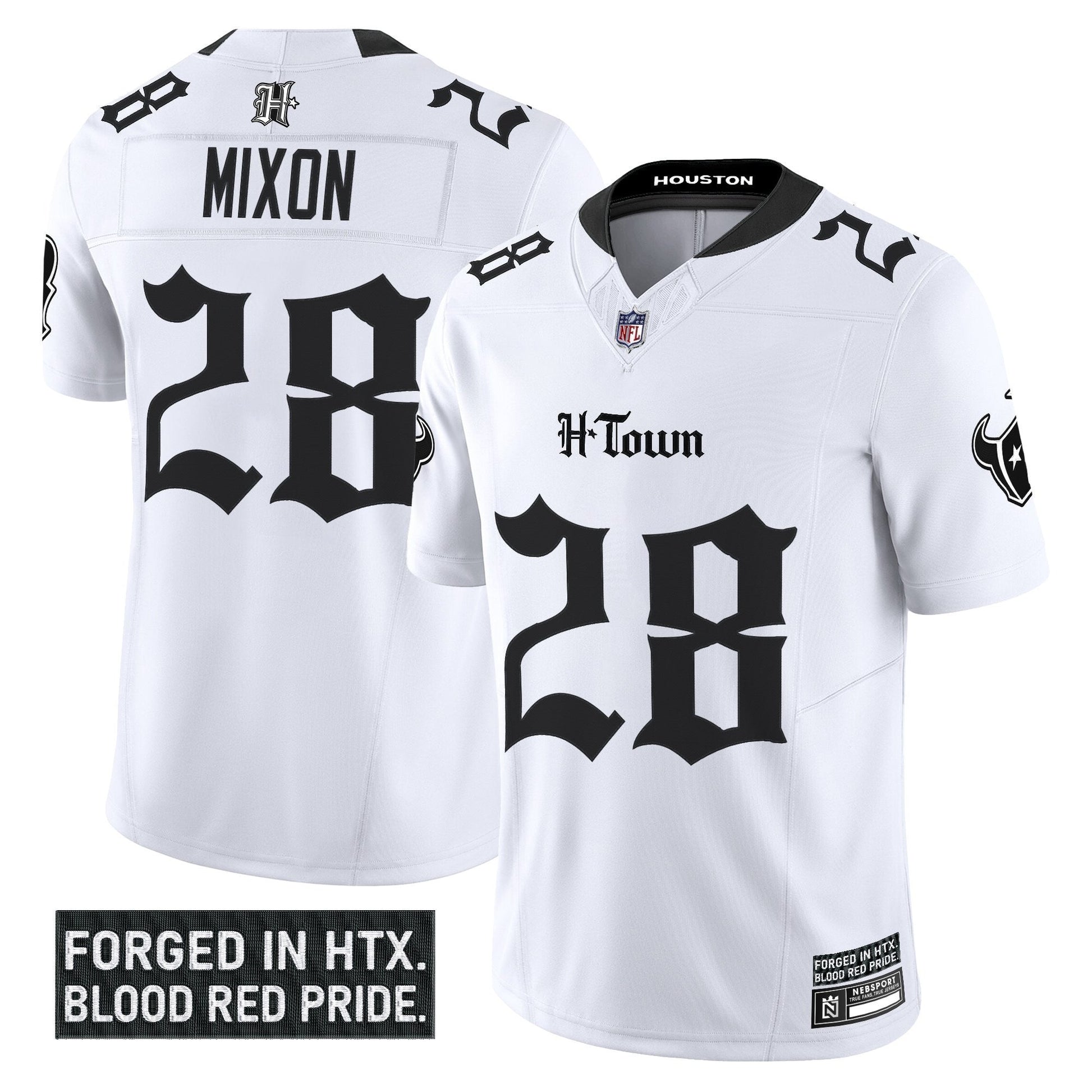 Men's Houston Texans 'Gothic Lone Star Shadows Edition' Vapor Limited Jersey - All Stitched