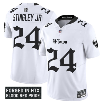 Men's Houston Texans 'Gothic Lone Star Shadows Edition' Vapor Limited Jersey - All Stitched