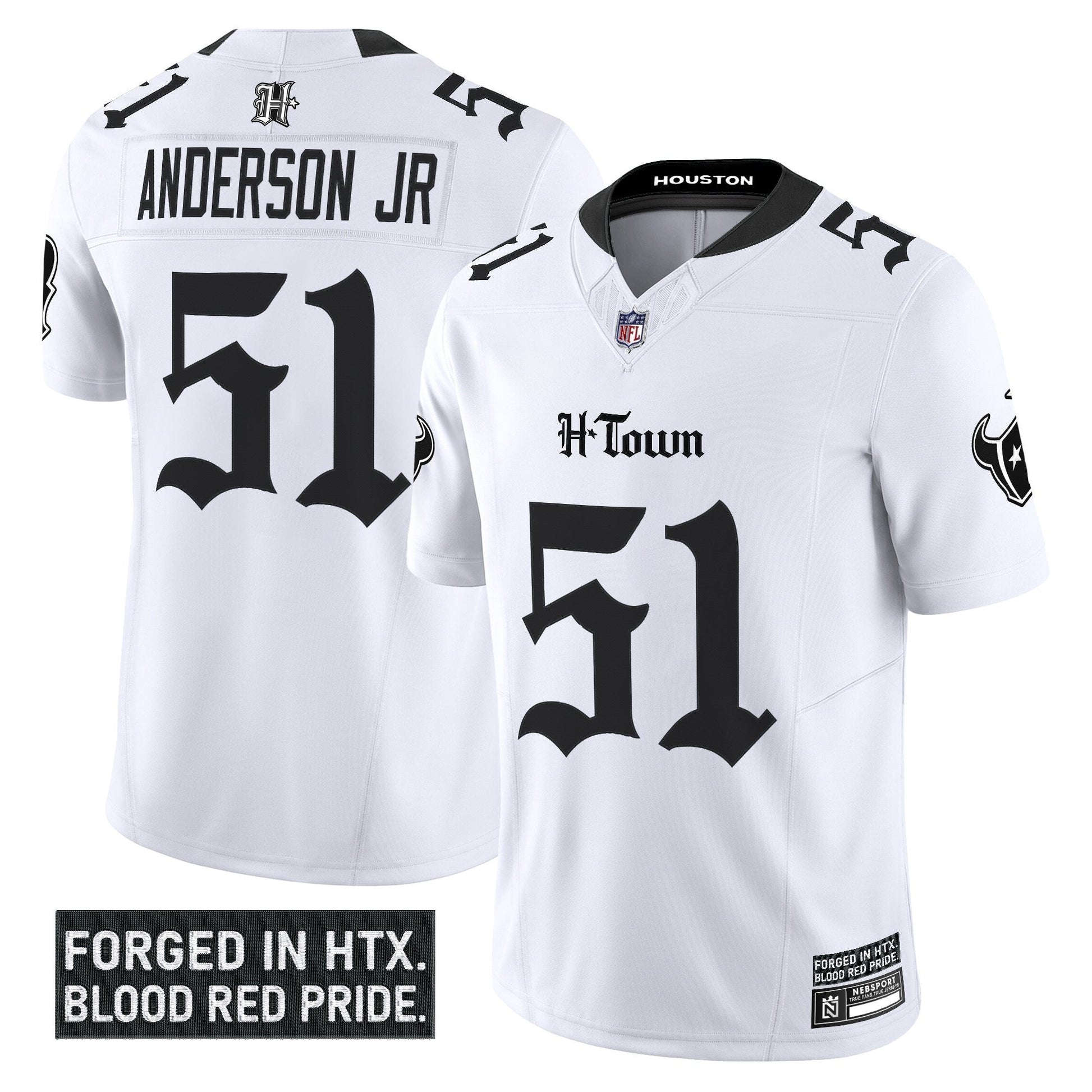 Men's Houston Texans 'Gothic Lone Star Shadows Edition' Vapor Limited Jersey - All Stitched