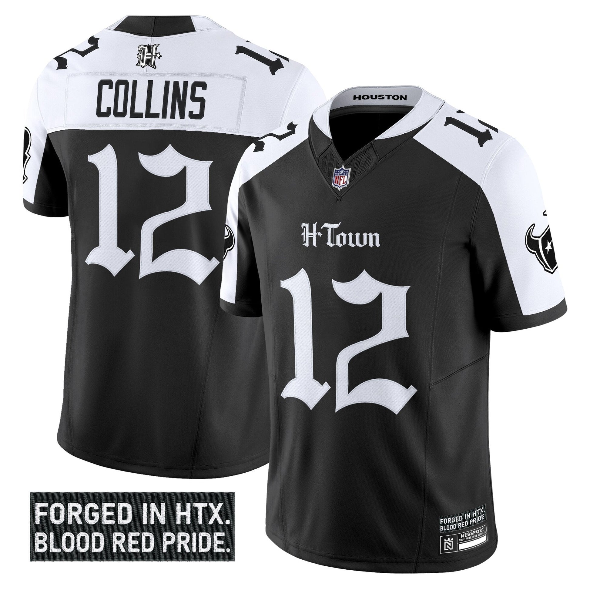 Men's Houston Texans 'Gothic Lone Star Shadows Edition' Vapor Limited Jersey - All Stitched
