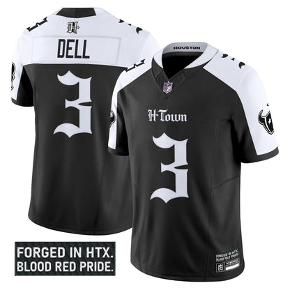 Men's Houston Texans 'Gothic Lone Star Shadows Edition' Vapor Limited Jersey - All Stitched