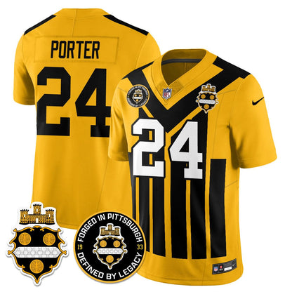 Men's Pittsburgh Steelers Alternate 1933 Throwback Limited Jersey - All Stitched