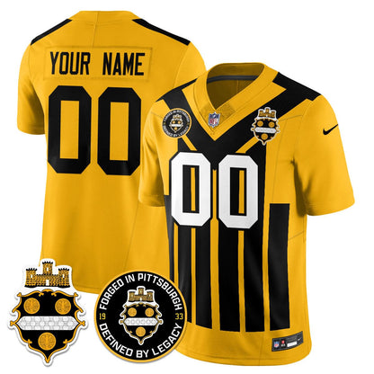 Men's Pittsburgh Steelers Alternate 1933 Throwback Limited Jersey - All Stitched