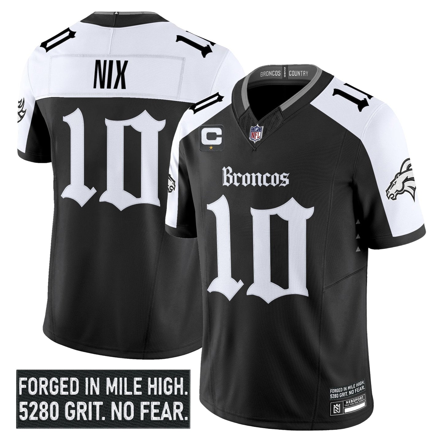 Men's Denver Broncos 'Gothic Mile High Shadows Edition' Vapor Limited Jersey - All Stitched