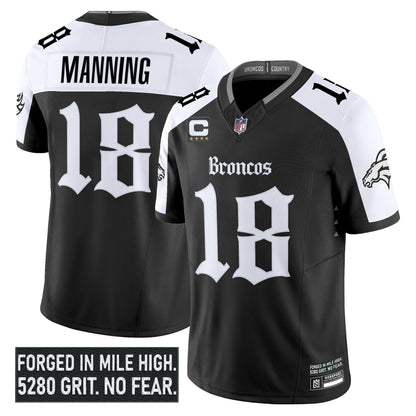 Men's Denver Broncos 'Gothic Mile High Shadows Edition' Vapor Limited Jersey - All Stitched