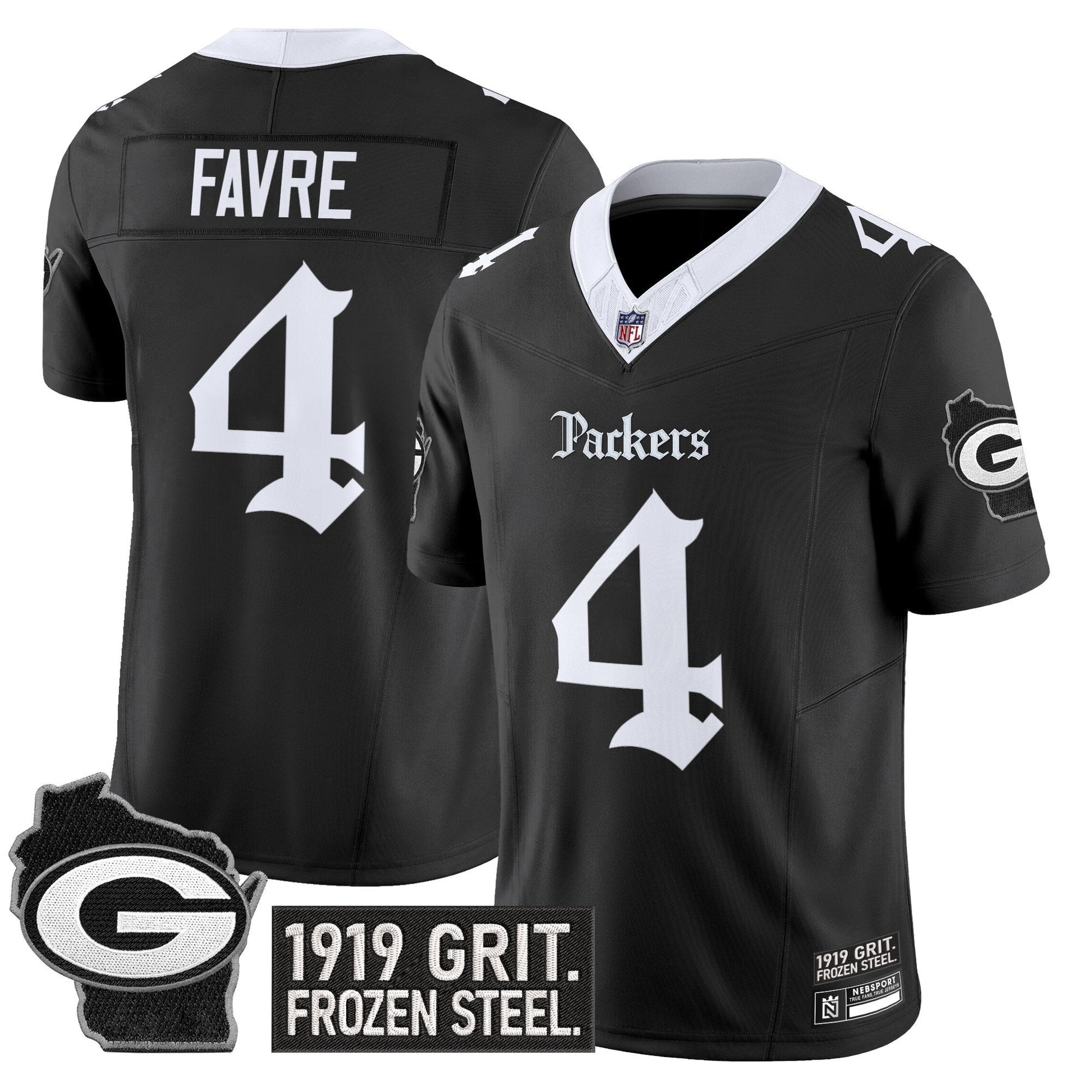 Men's Green Bay Packers 'Gothic Frozen Tundra Edition' Vapor Limited Jersey - All Stitched