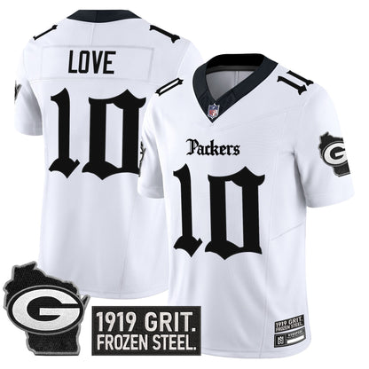 Men's Green Bay Packers 'Gothic Frozen Tundra Edition' Vapor Limited Jersey - All Stitched