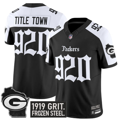 Men's Green Bay Packers 'Gothic Frozen Tundra Edition' Vapor Limited Jersey - All Stitched