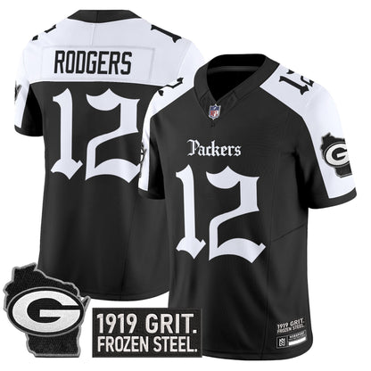 Men's Green Bay Packers 'Gothic Frozen Tundra Edition' Vapor Limited Jersey - All Stitched