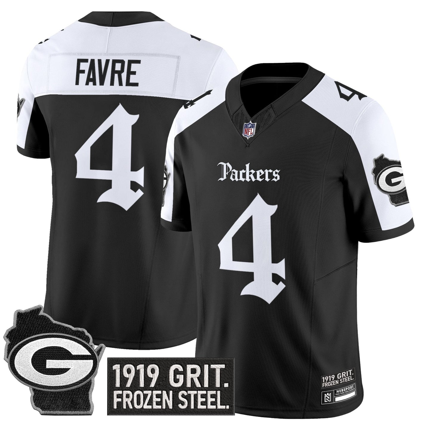 Men's Green Bay Packers 'Gothic Frozen Tundra Edition' Vapor Limited Jersey - All Stitched