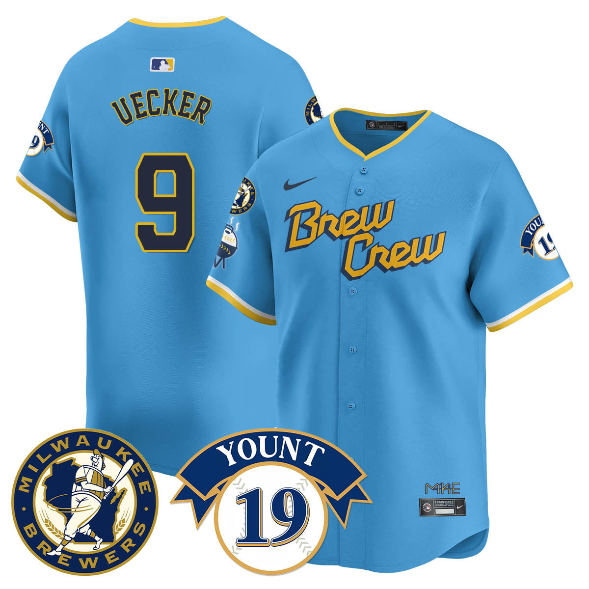 Milwaukee Brewers 2025 Limited Jersey - Robin Yount Patch - All Stitched