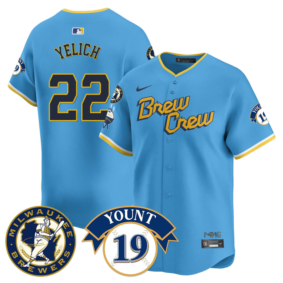 Milwaukee Brewers 2025 Limited Jersey - Robin Yount Patch - All Stitched