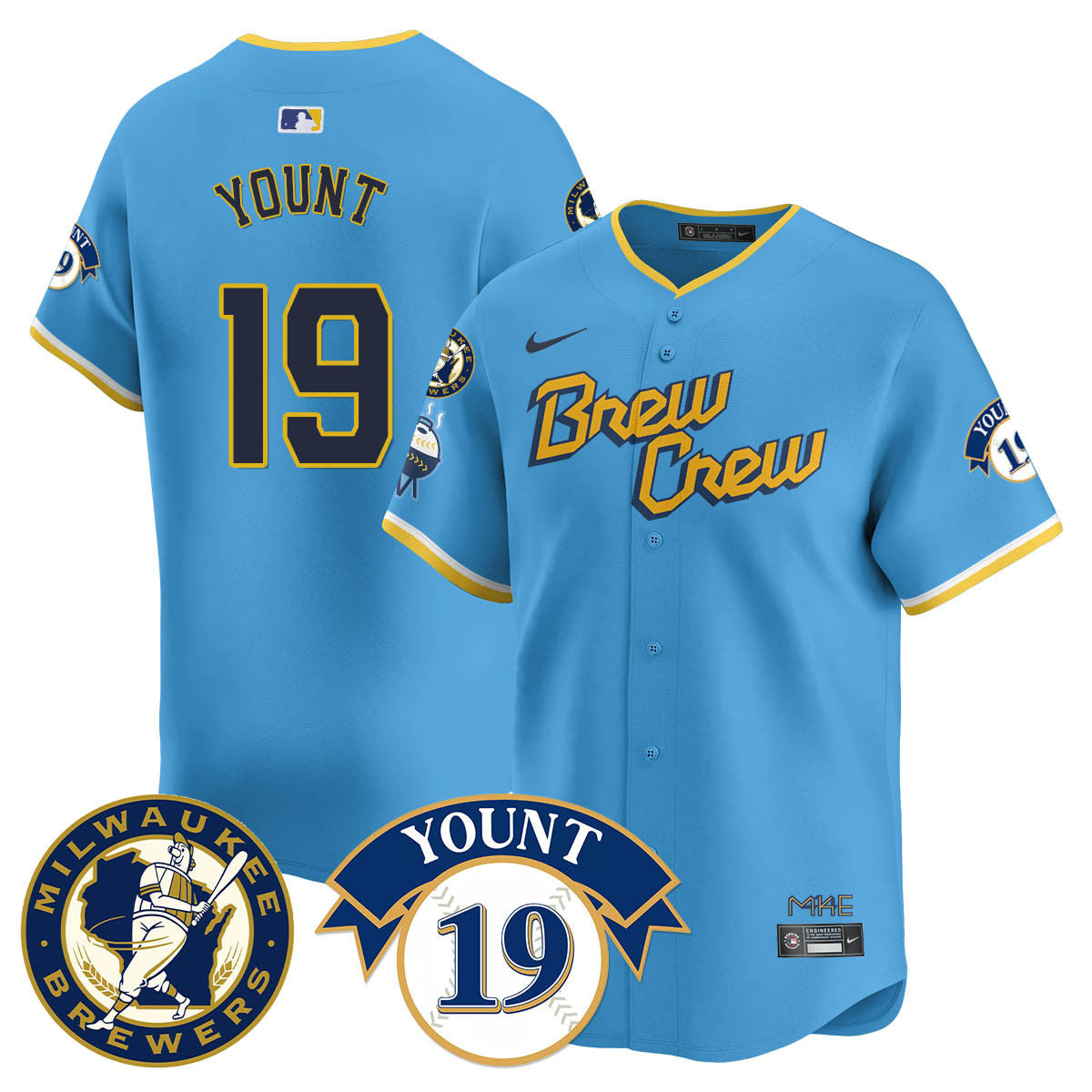 Milwaukee Brewers 2025 Limited Jersey - Robin Yount Patch - All Stitched