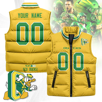Custom Oregon Ducks Unisex Puffer Vest