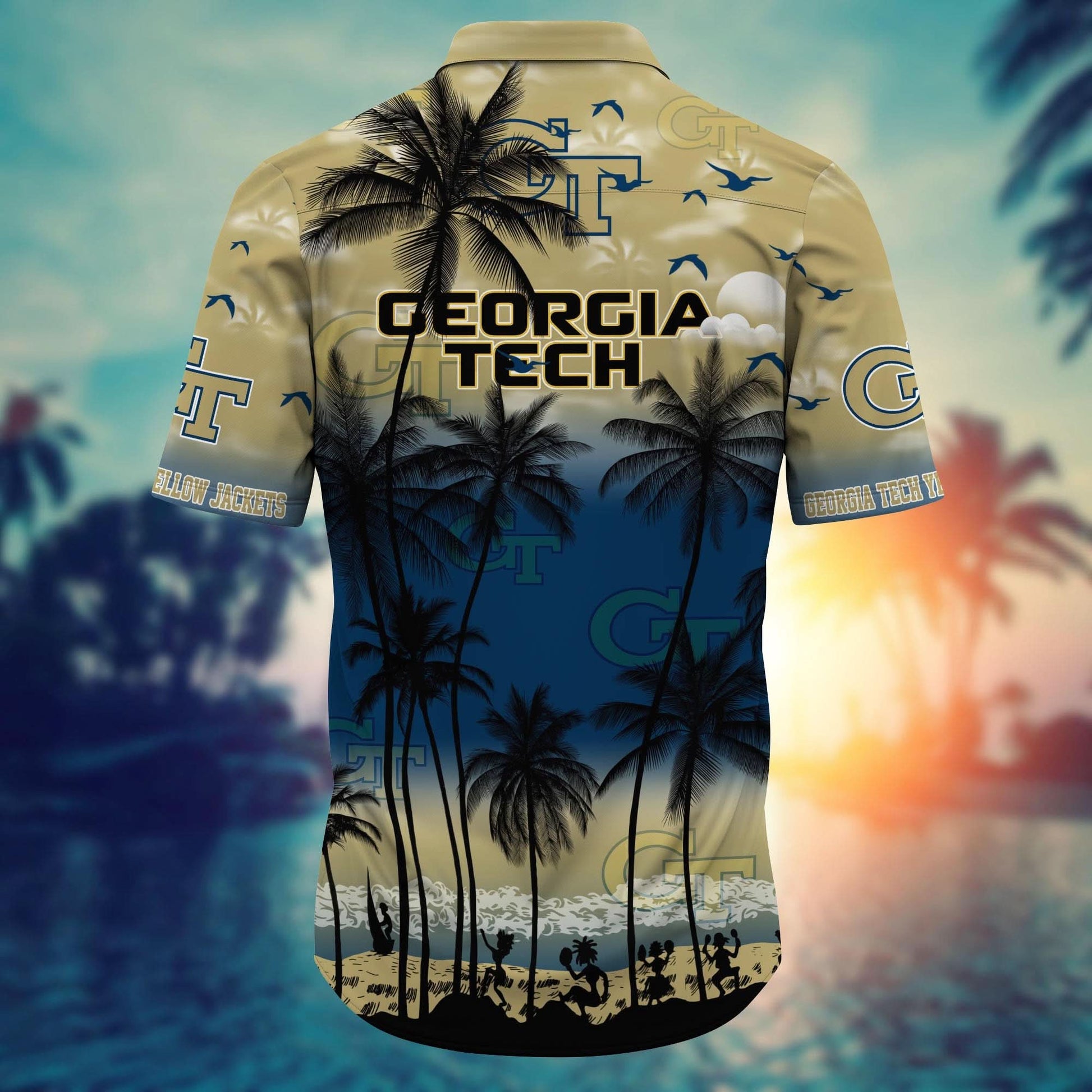 Georgia Tech Yellow Jackets - Trending Aloha Shirt Summer 