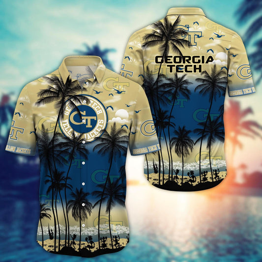 Georgia Tech Yellow Jackets - Trending Aloha Shirt Summer 